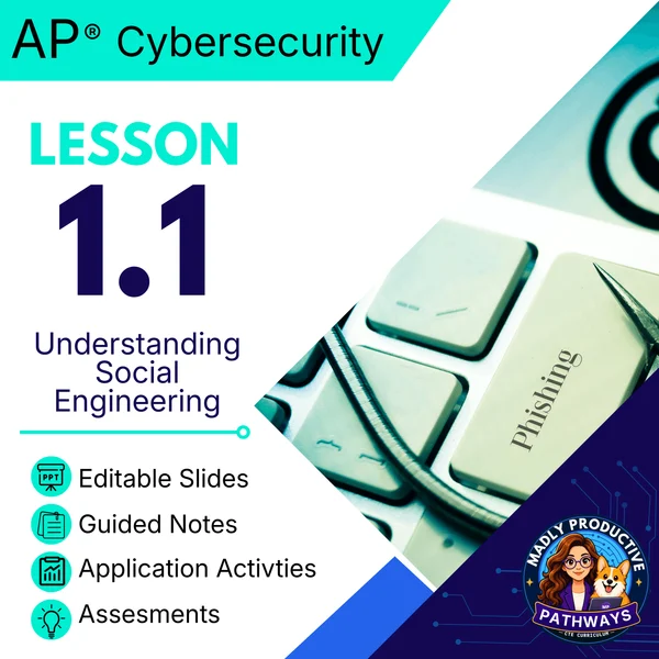 AP Cybersecurity Lesson 1.1 sample: Understanding social engineering
